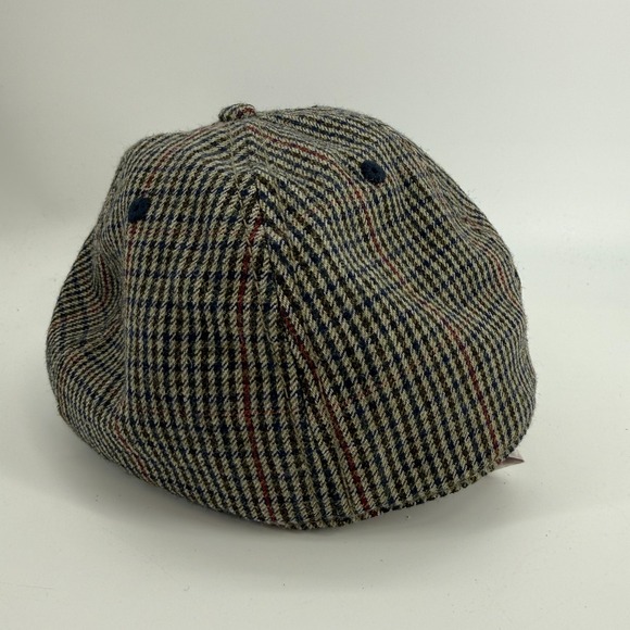 Original Penguin Original Wool Blend Herringbone Newsboy Flat Cap Hat Gray - Picture 4 of 10